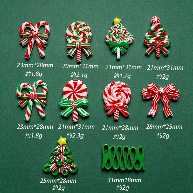 5pcs Christmas Resin Accessori - Gold 6138 review and price